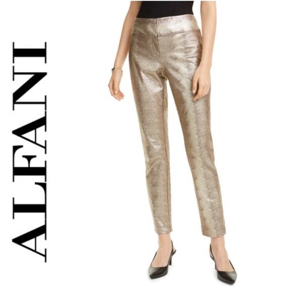 alfani slim leg tummy control pants